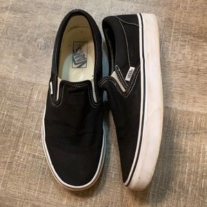 Black slip on vans